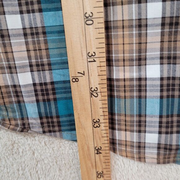 CINCH Men  Size XXL 2XL Plaid Multi Button Down Long Sleeve Casual Rodeo Ranch - Picture 7 of 10